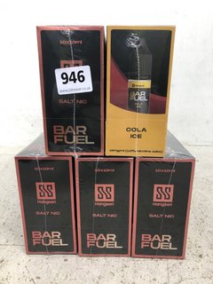5 X PACKS OF HANGSEN BAR FUEL BLUE RAZZ AND COLA ICE FLAVOUR 10ML VAPE JUICES BB: 02/25 (PLEASE NOTE: 18+YEARS ONLY. ID MAY BE REQUIRED): LOCATION - G5