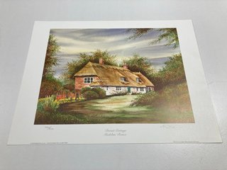 QTY OF DORSET COTTAGE BY MADELINE RONCO PRINTS: LOCATION - BR4