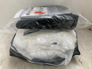 2 X ITEMS TO INCLUDE MATTRESS TOPPER DOUBLE & ORTHO SEAT CUSHION: LOCATION - BR18
