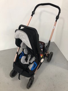 MY BABIIE BLACK/ROSE GOLD BABY CARRIER/BUGGY: LOCATION - A6