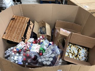 (COLLECTION ONLY) PALLET OF ASSORTED ITEMS TO INCLUDE RED BULL DRINKS BB24/06/2025 & PUNCHY PEACH GINGER & CHAI SPARKLING DRINK BB 30/11/2024: LOCATION - A7
