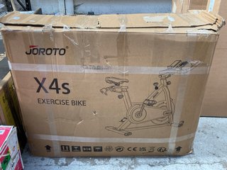 JOROTO X4s EXERCISE BIKE IN BLACK BLUETOOTH ENABLED RRP £599.00: LOCATION - A1