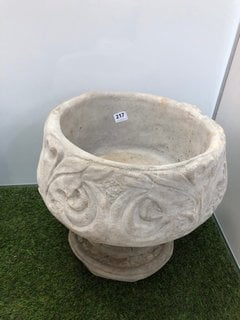 (COLLECTION ONLY) STONEWORKS DECORATIVE PLANTER ON STAND: LOCATION - B3