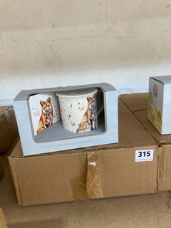 (COLLECTION ONLY) QTY OF FOX MUG AND COASTER SETS: LOCATION - BR10