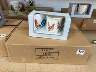 (COLLECTION ONLY) QTY OF CHICKEN MUG AND COASTER SETS: LOCATION - BR10