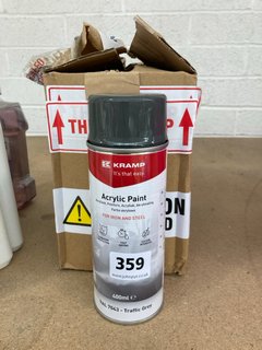 (COLLECTION ONLY) QTY OF KRAMP ACRYLIC PAINT SPRAY FOR IRON & STEEL: LOCATION - BR12