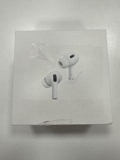 APPLE AIRPODS PRO (2ND GENERATION) EARBUDS IN WHITE: MODEL NO A2698 A2699 A2700 (WITH BOX, XS EAR TIPS & CHARGER CABLE) [JPTM114099]. THIS PRODUCT IS FULLY FUNCTIONAL AND IS PART OF OUR PREMIUM TECH
