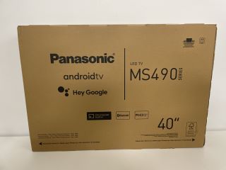 PANASONIC MS490 SERIES 40" TV: MODEL NO TX-40MS490B [JPTM114351]. (SEALED UNIT). THIS PRODUCT IS FULLY FUNCTIONAL AND IS PART OF OUR PREMIUM TECH AND ELECTRONICS RANGE