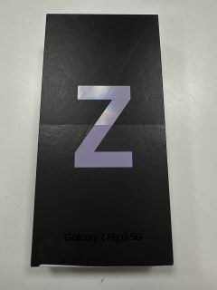 SAMSUNG GALAXY Z FLIP 3 5G 256GB SMARTPHONE IN PHANTOM BLACK: MODEL NO SM-F711B (WITH BOX & CHARGE CABLE, PHONE SHOWS SIGNS OF COSMETIC DAMAGE) [JPTM114533]. THIS PRODUCT IS FULLY FUNCTIONAL AND IS P