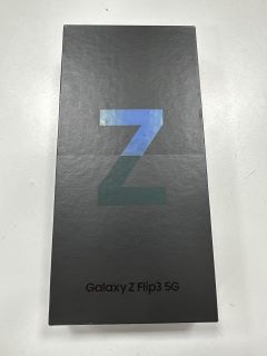 SAMSUNG GALAXY Z FLIP 3 5G 256GB SMARTPHONE IN PHANTOM BLACK: MODEL NO SM-F711B (WITH BOX & CHARGE CABLE, PHONE SHOWS SIGNS OF COSMETIC DAMAGE) [JPTM114379]. THIS PRODUCT IS FULLY FUNCTIONAL AND IS P