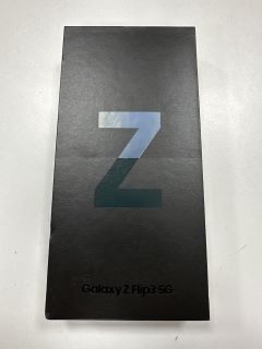 SAMSUNG GALAXY Z FLIP 3 5G 128GB SMARTPHONE IN PHANTOM BLACK: MODEL NO SM-F711B (WITH BOX & CHARGE CABLE, PHONE SHOWS SIGNS OF COSMETIC DAMAGE) [JPTM114509]. THIS PRODUCT IS FULLY FUNCTIONAL AND IS P