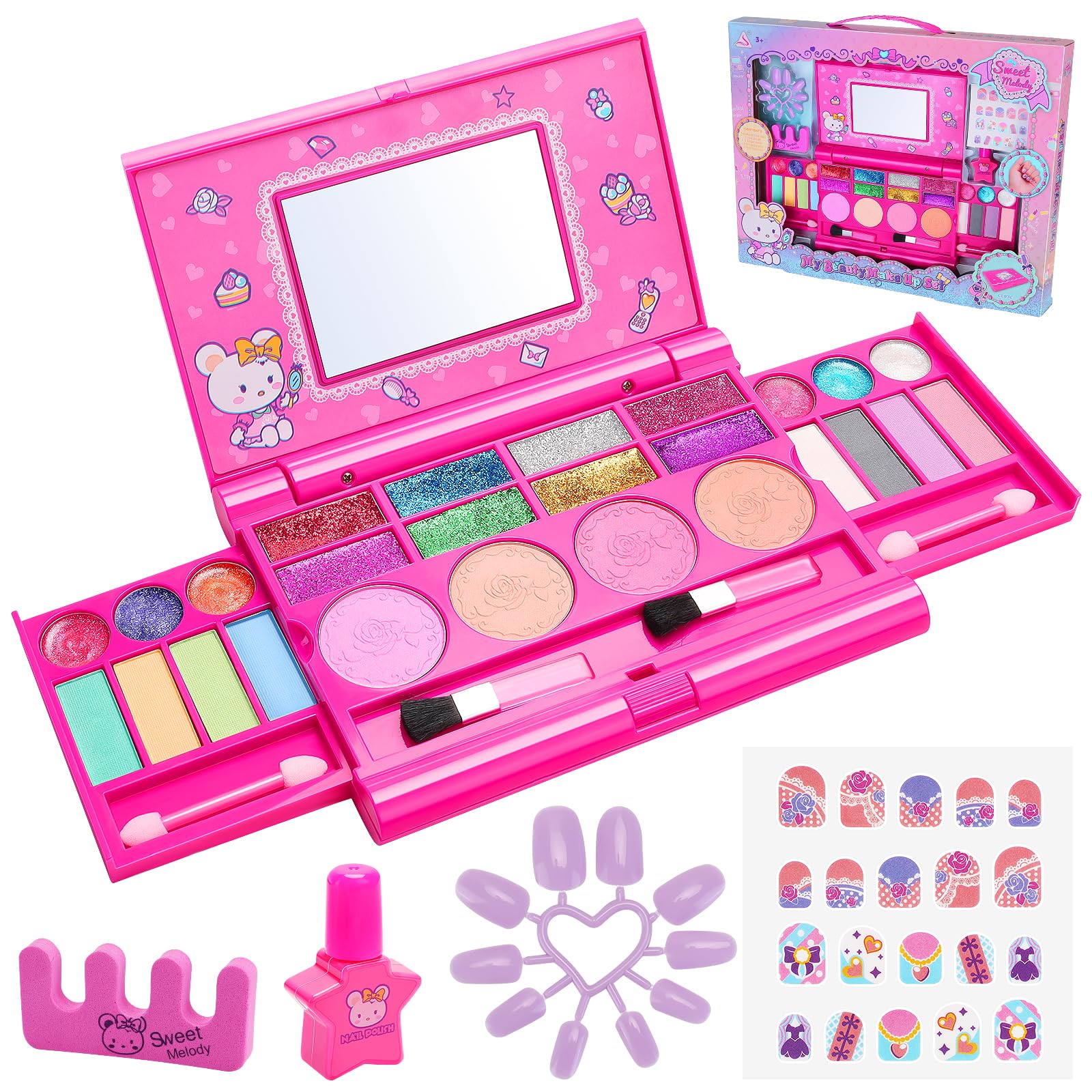 John Pye Auctions 12 X KIDS MAKEUP SETS FOR GIRLS 32 PACK WASHABLE