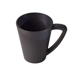 36 X CASA NATURO ® PINE WOOD 7OZ/200ML COFFEE CUP WITH HANDLES (SINGLE MUG) | UNBREAKABLE & SUSTAINABLE CAPPUCCINO CUPS | MICROWAVE SAFE, COFFEE GIFTS | CHARCOAL BLACK, 1 MUG - TOTAL RRP £225: LOCATI