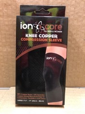 X29 KNEE COPPER COMPRESSION SLEEVE FOR MEN AND WOMEN: LOCATION - B