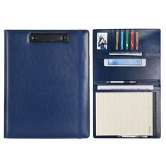 QTY OF ITEMS TO INCLUDE WONDERPOOL A4 PU LEATHER CLIPBOARD PORTFOLIO NOTEPAD : LOCATION - B
