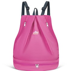 15 X BERINA WATERPROOF GYM BAG FOR GIRLS, DRY/WET SWIMMING BACKPACK WITH SHOE COMPARTMENT, FASHION BEACH RUCKSACK LIGHTWEIGHT CASUAL DAYPACK FOR WOMEN MEN BOYS - TOTAL RRP £112: LOCATION - B