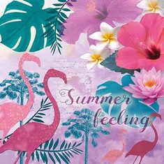 27 X PAPER NAPKINS FOR DECOUPAGE, 4 SINGLE LUNCH SIZE PAPER NAPKINS, SUMMER FEELING - TOTAL RRP £138: LOCATION - B