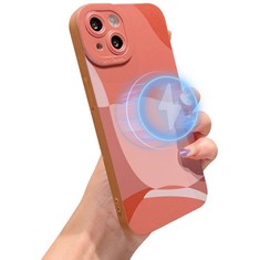 44 X HZL CZL MAGNETIC CASE FOR IPHONE 13 COMPATIBLE WITH MAGSAFE,FULL CAMERA LENS PROTECTION CUTE PAINTED ART LENS PROTECTIVE SLIM SOFT TPU PHONE CASE FOR IPHONE 13 FOR WOMEN GIRL-BROWN - TOTAL RRP £