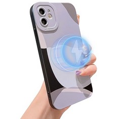 50 X HZL CZL MAGNETIC CASE FOR IPHONE 11 COMPATIBLE WITH MAGSAFE,FULL CAMERA LENS PROTECTION CUTE PAINTED ART LENS PROTECTIVE SLIM SOFT TPU PHONE CASE FOR IPHONE 11 FOR WOMEN GIRL-BLACK - TOTAL RRP £