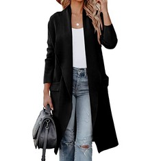 QTY OF ITEMS TO INCLUDE GODDEN WOMANS CASUAL CARDIGAN LONG KNIT MEDIUM BLACK: LOCATION - C