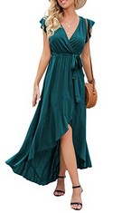 QTY OF ITEMS TO INCLUDE WOMANS SUMMER MAXI DRESS GREEN XXL: LOCATION - C