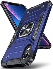 25 X DAFONT DESIGNED FOR IPHONE XR CASE, MILITARY GRADE SHOCKPROOF PROTECTIVE PHONE CASE COVER WITH ENHANCED METAL RING KICKSTAND [SUPPORT MAGNET MOUNT] FOR IPHONE XR, BLUE - TOTAL RRP £271: LOCATION