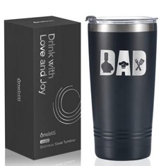 13 X ONE BTTL CHEF GIFTS FOR DAD, 20 OZ TRAVEL COFFEE MUG WINE TUMBLER, FATHER GIFTS FROM DAUGHTER SON FOR DADDY ON FATHER'S DAY, CHRISTMAS, BIRTHDAY, STAINLESS STEEL INSULATED - CHEF - TOTAL RRP £21