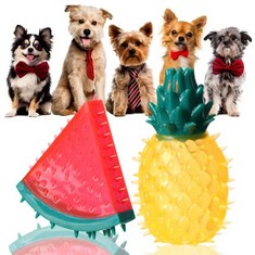 29 X HOTANJI DOGS TEETHER PET CHEW TOYS FREEZABLE PET TEETHING TOYS WATERMELON AND PINEAPPLE SHAPE DOGS ICE CHEWING TOYS INTERACTIVE TOYS IN SUMMER - TOTAL RRP £181: LOCATION - A