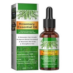 52 X ROSEMARY HAIR GROWTH OIL, ROSEMARY ESSENTIAL OIL, ROSEMARY OIL FOR HAIR GROWTH & SKIN CARE,STIMULATES HAIR GROWTH,STRENGTHENS HAIR, NOURISHES SCALP,RID OF ITCHY AND DRY SCALP FOR ALL HAIR TYPES,