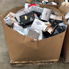 PALLET OF ASSORTED ITEMS TO INCLUDE OVERHEAT SAFETY SHUT OFF HEATER: LOCATION - FLOOR(COLLECTION OR OPTIONAL DELIVERY AVAILABLE)