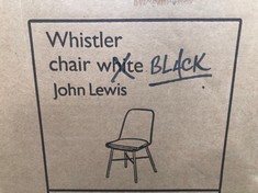 JOHN LEWIS WHISTLER CHAIR BLACK RRP £99:: LOCATION - FLOOR(COLLECTION OR OPTIONAL DELIVERY AVAILABLE)