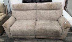 CREAM FABRIC 3 SEATER SOFA : LOCATION - FLOOR(COLLECTION OR OPTIONAL DELIVERY AVAILABLE)