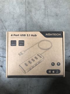 QTY OF ASSORTED ITEMS TO INCLUDE 4 PORT USB 3.1 HUB: LOCATION - RACK