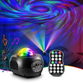 QTY OF ASSORTED ITEMS TO INCLUDE MUSIC STAR PROJECTOR: LOCATION - TABLE