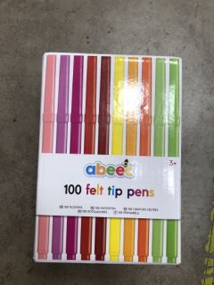QTY OF ASSORTED ITEMS TO INCLUDE ABEEC 100 FELT TIP PENS: LOCATION - TABLE