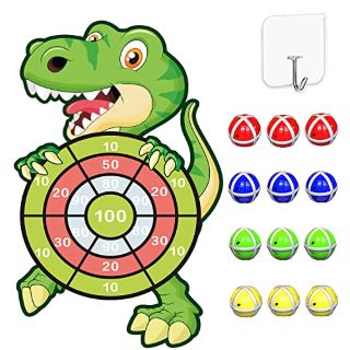 QTY OF ASSORTED ITEMS TO INCLUDE CARTOON DART BOARD: LOCATION - TABLE
