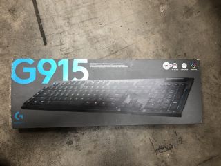 QTY OF ASSORTED ITEMS TO INCLUDE LOGITECH G915 WIRELESS RGB MECHANICAL GAMING KEYBOARD: LOCATION - TABLE