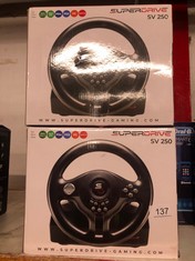 SUBSONIC SUPERDRIVE - RACING STEERING WHEEL DRIVING WHEEL SV250 WITH PEDALS AND SHIFT PADDLES FOR NINTENDO SWITCH - PS4 - XBOX ONE - PC: LOCATION - A RACK