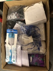 QTY OF ITEMS TO INCLUDE DR. BROWN'S BOTTLE AND TEAT BRUSH, BLUE: LOCATION - A RACK
