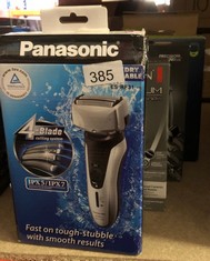 QTY OF ITEMS TO INCLUDE PANASONIC ES-RF31 PREMIUM WET AND DRY 4-BLADE ELECTRIC SHAVER FOR MEN WITH FLEXIBLE PIVOTING HEAD, SILVER, UK 2 PIN PLUG: LOCATION - B RACK