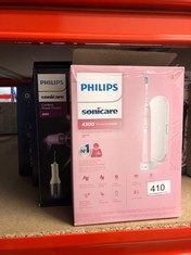 QTY OF ITEMS TO INCLUDE PHILIPS SONICARE PROTECTIVE CLEAN MODEL 4300 ELECTRIC TOOTHBRUSH, PASTEL PINK: LOCATION - B RACK