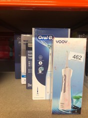 QTY OF ITEMS TO INCLUDE ORAL-B IO3 ELECTRIC TOOTHBRUSH FOR ADULTS, MOTHERS DAY GIFTS FOR HER / HIM, 1 TOOTHBRUSH HEAD, 3 MODES WITH TEETH WHITENING, 2 PIN UK PLUG, BLUE: LOCATION - B RACK