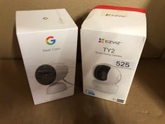 QTY OF ITEMS TO INCLUDE GOOGLE GJQ9T NEST CAM (INDOOR, WIRED) SECURITY CAMERA - SMART HOME WIFI CAMERA: LOCATION - B RACK