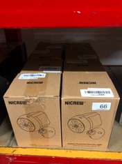 8 X NICREW BATTERY POWERED SECURITY LIGHTS: LOCATION - A RACK