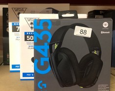 QTY OF ITEMS TO INCLUDE LOGITECH G435 LIGHTSPEED & BLUETOOTH WIRELESS GAMING HEADSET, ULTRA LIGHTWEIGHT 165G OVER-EAR HEADPHONES, BUILT-IN MICS, 18H BATTERY, COMPATIBLE WITH DOLBY ATMOS, PC, PS4, PS5