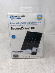SECURE DATA EXTERNAL PORTABLE ENCRYPTED DRIVE SECURE DRIVE KP 5TB: LOCATION - A RACK