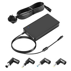 34 X 90W LAPTOP CHARGER COMPATIBLE FOR HP LAPTOP X360 PAVILION, ENVY, SPECTRE, ELITEBOOK 840, PROBOOK AND MORE HP LAPTOP POWER-SUPPLY CHARGER WITH 4 PCS ADJUSTABLE CONNECTORS,EXTRA USB PORT - TOTAL R