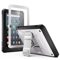 12 X KIDS TABLET CASE, TRENDGATE LIGHTWEIGHT SHOCKPROOF ARMOR SERIES KIDS COVER BUILT-IN SCREEN PROTECTOR WITH KICKSTAND - GREY - TOTAL RRP £170:::: LOCATION - C RACK