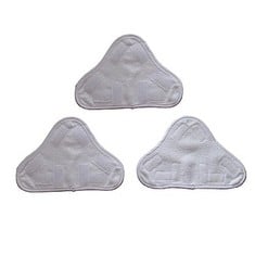35 X MALAYAS-3 PACK WASHABLE TRIANGULAR REPLACEMENT STEAM MOP MICROFIBER CLOTH PAD,REPLACEMENT CLOTHS ARE PERFECTLY COMPATIBLE WITH MOST STEAM MOP PADS - TOTAL RRP £163::: LOCATION - C RACK
