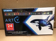 QTY OF ASSORTED ITEMS TO INCLUDE ARTY 24 WATERCOLOUR BRUSH PENS. TOTAL RRP £227: LOCATION - C RACK